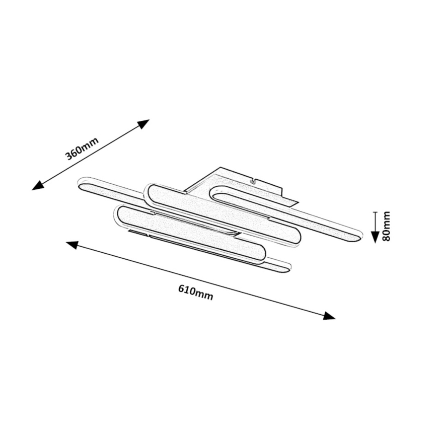 Rabalux - Plafonnier LED/36W/230V 3000/4000K