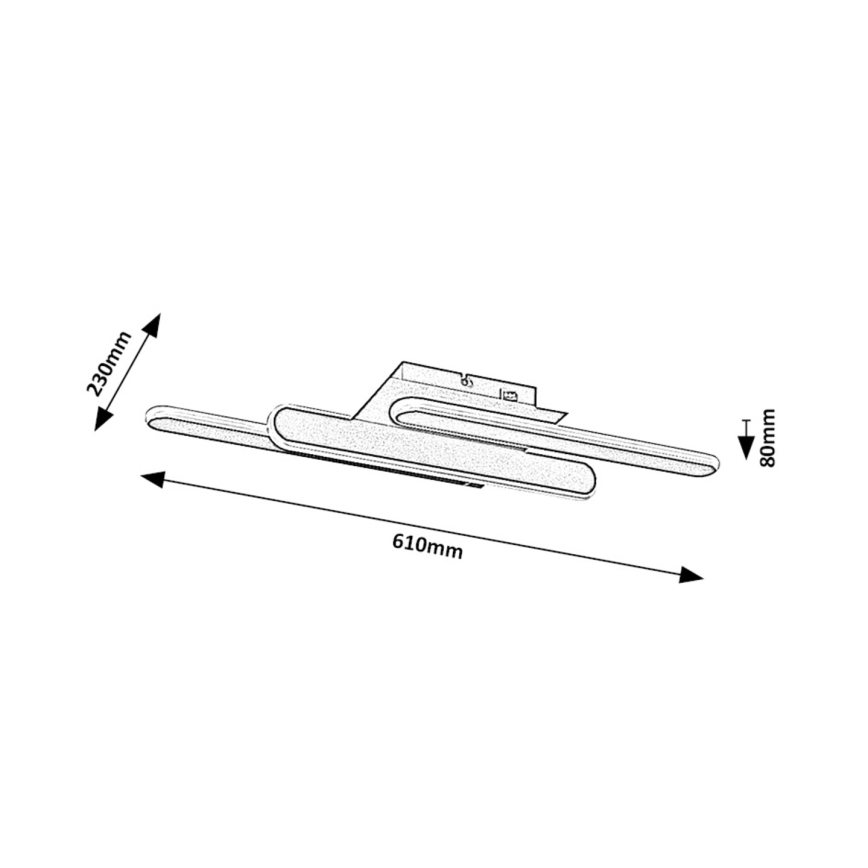 Rabalux - Plafonnier LED/18W/230V 3000/4000K