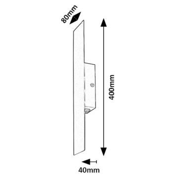 Rabalux - Applique murale LED/6W/230V 3000K noir