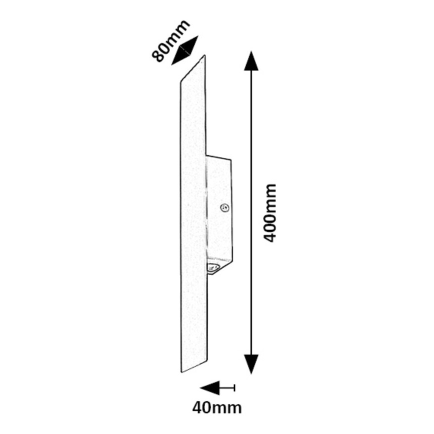 Rabalux - Applique murale LED/6W/230V 3000K noir