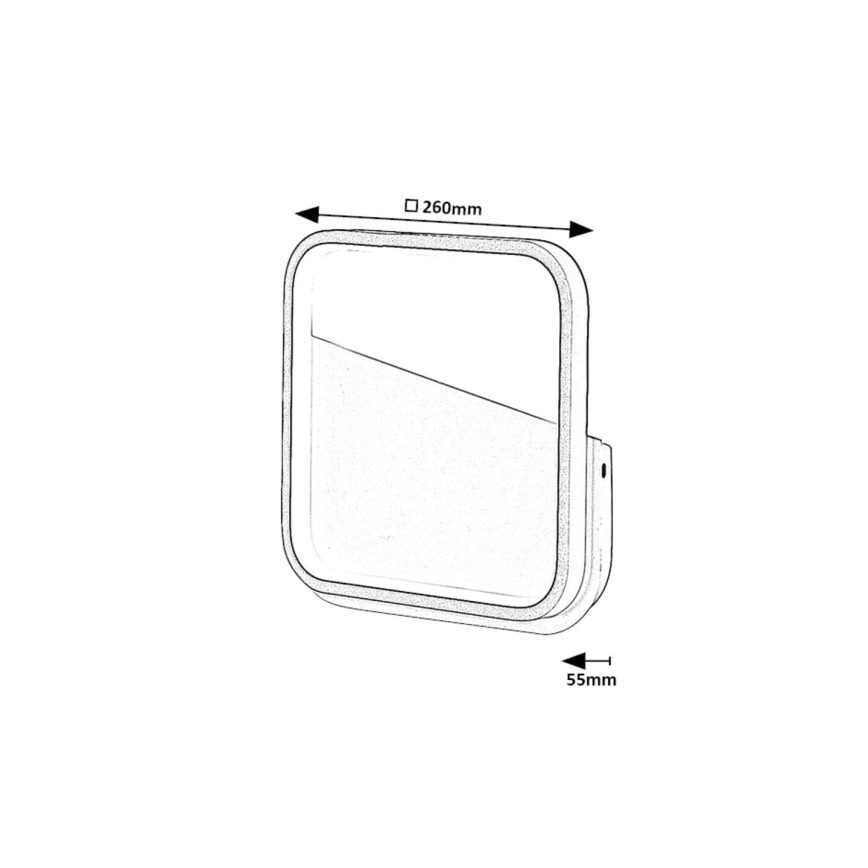 Rabalux - Applique murale LED/13W/230V 4000K noir