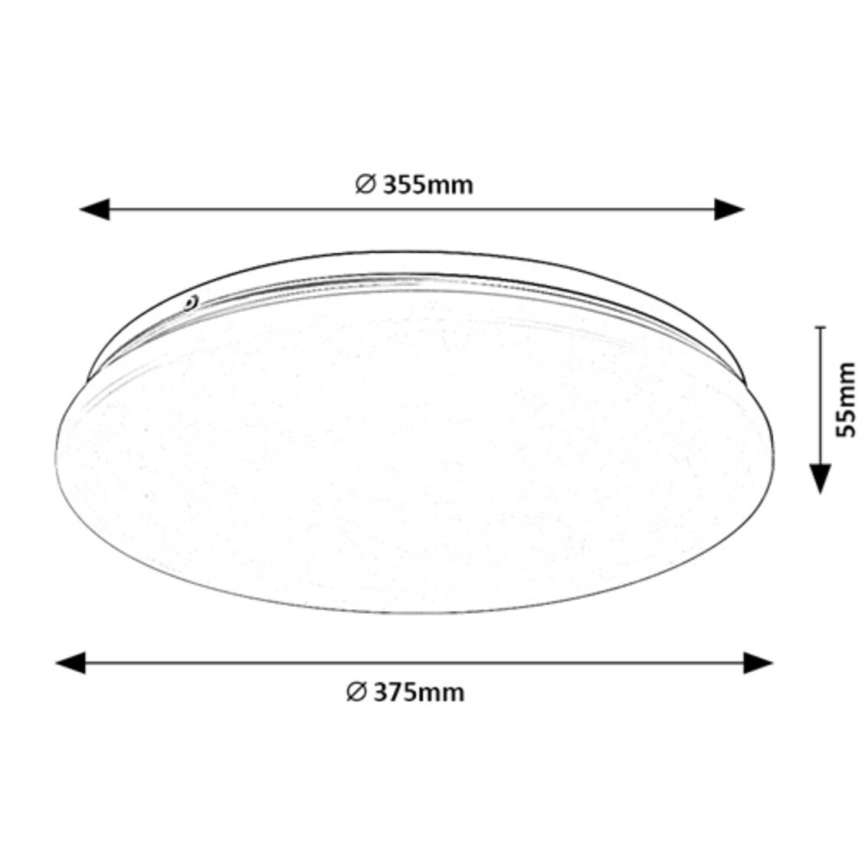 Rabalux - Plafonnier LED/24W/230V 4000K 37 cm