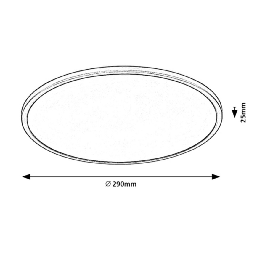 Rabalux - Plafonnier à intensité variable LED LED/18W/230V 3000K 29 cm