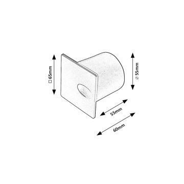 Rabalux - Spot d'escalier LED d'extérieur LED/3W/230V IP54 3000K noir