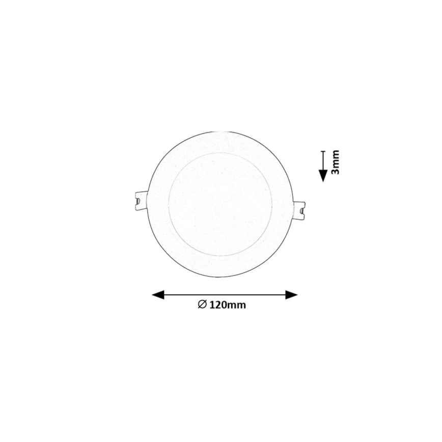 Rabalux - Spot encastrable LED/6W/230V d. 12 cm blanc