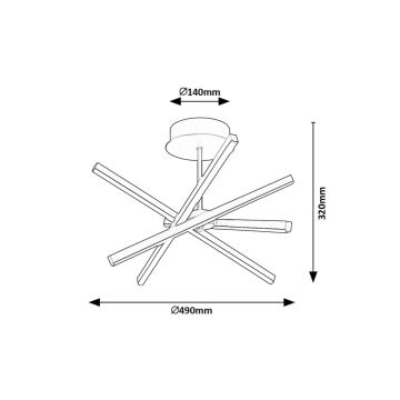 Rabalux - Suspension-barre LED/30W/230V 4000K