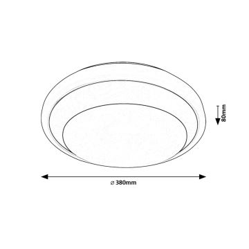 Rabalux - Plafonnier LED/24W/230V 4000K