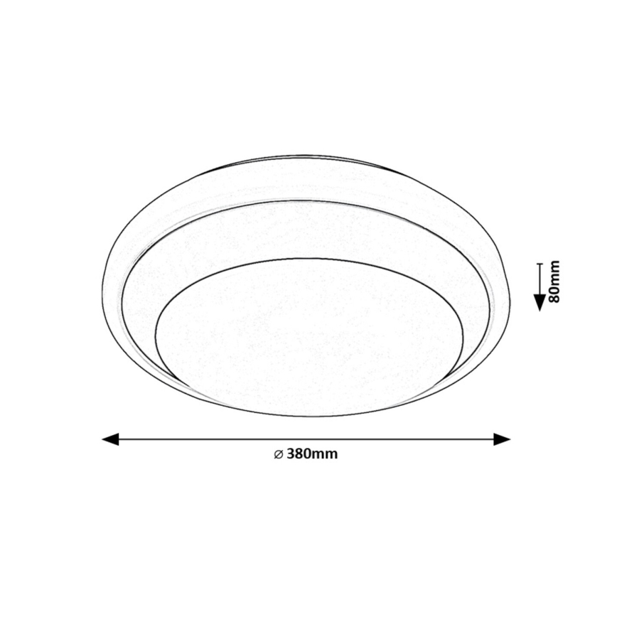 Rabalux - Plafonnier LED/24W/230V 4000K