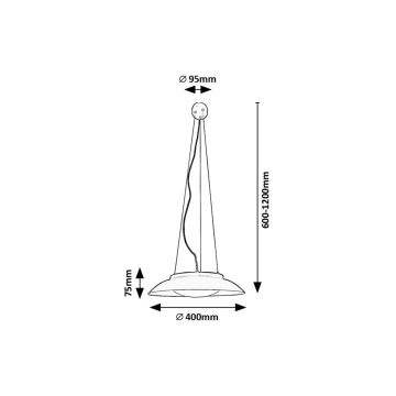 Rabalux - Suspension filaire LED/24W/230V 3000K