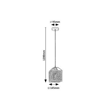 Rabalux - Suspension filaire 1xE27/40W/230V noir