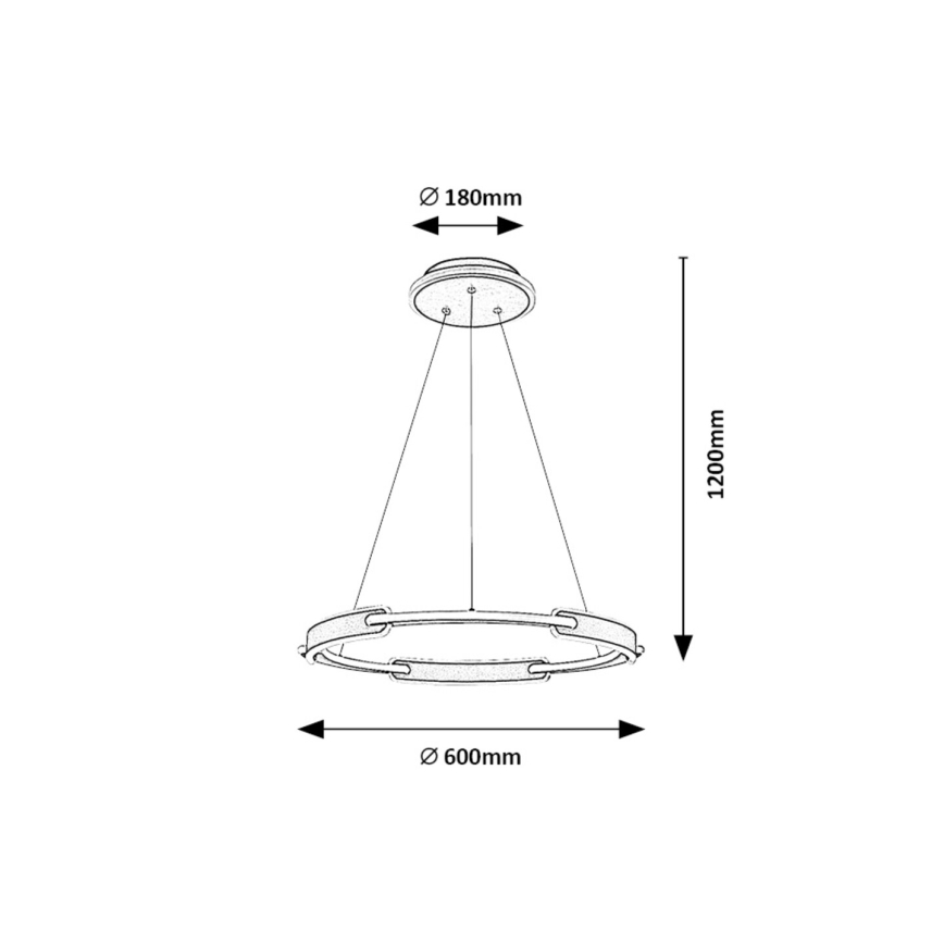 Rabalux - Suspension filaire LED/45W/230V 3000K/4000K