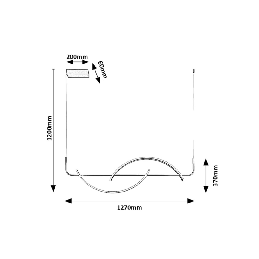 Rabalux - Suspension filaire LED/35W/230V