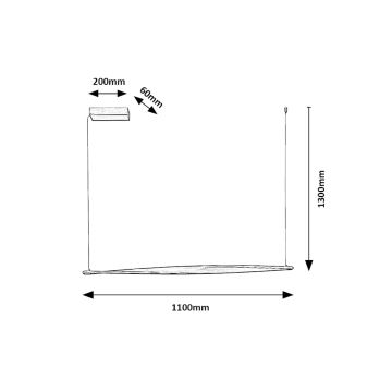 Rabalux - Suspension filaire LED/28W/230V