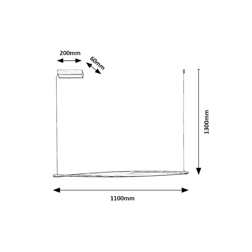 Rabalux - Suspension filaire LED/28W/230V