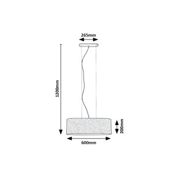 Rabalux - Suspension filaire 3xE27/40W/230V