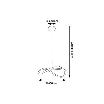 Rabalux - Suspension filaire LED/15W/230V 4000K