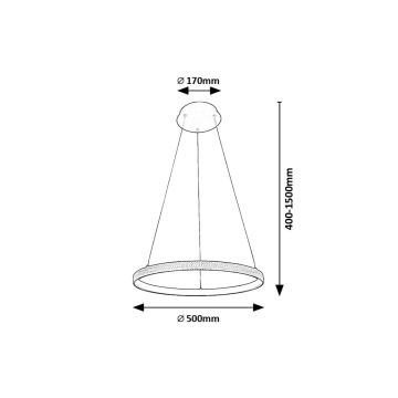 Rabalux - Suspension filaire LED/32W/230V 3000K