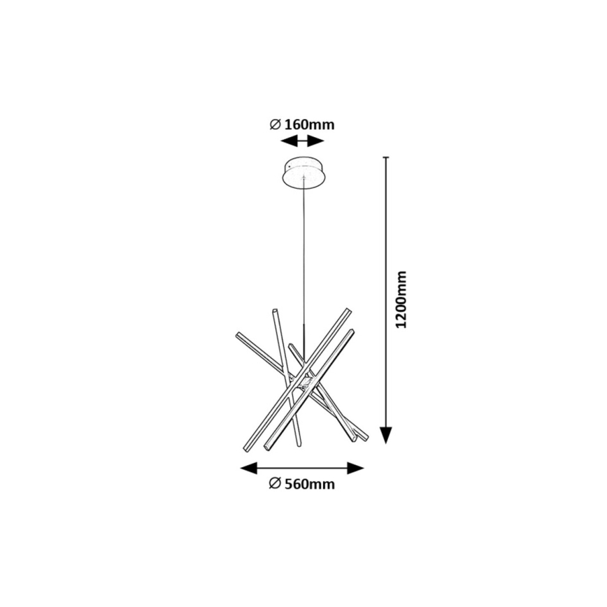 Rabalux - Suspension filaire LED/48W/230V 4000K