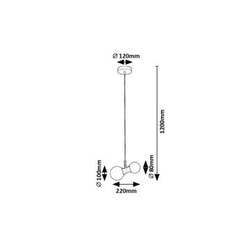 Rabalux - Suspension filaire 2xG9/28W/230V