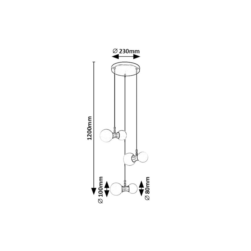 Rabalux - Suspension filaire 6xG9/28W/230V