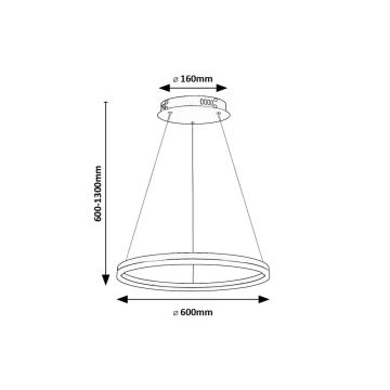 Rabalux - Suspension filaire LED/35W/230V 3000/4000/6500K