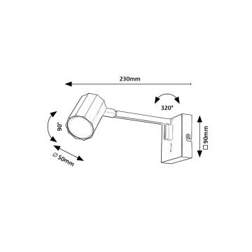 Rabalux - Applique murale 1xGU10/5W/230V