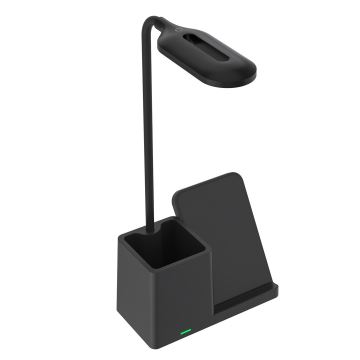 Rabalux - Lampe de table à intensité variable avec charge sans fil QI LED/4W/5V 3000/4000/6500K noir