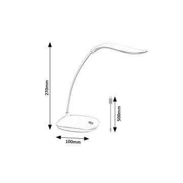 Rabalux - LED à intensité variable flexible lampe de table LED/2W/5V vert