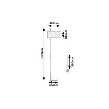 Rabalux - Lampadaire 1xE27/40W/230V