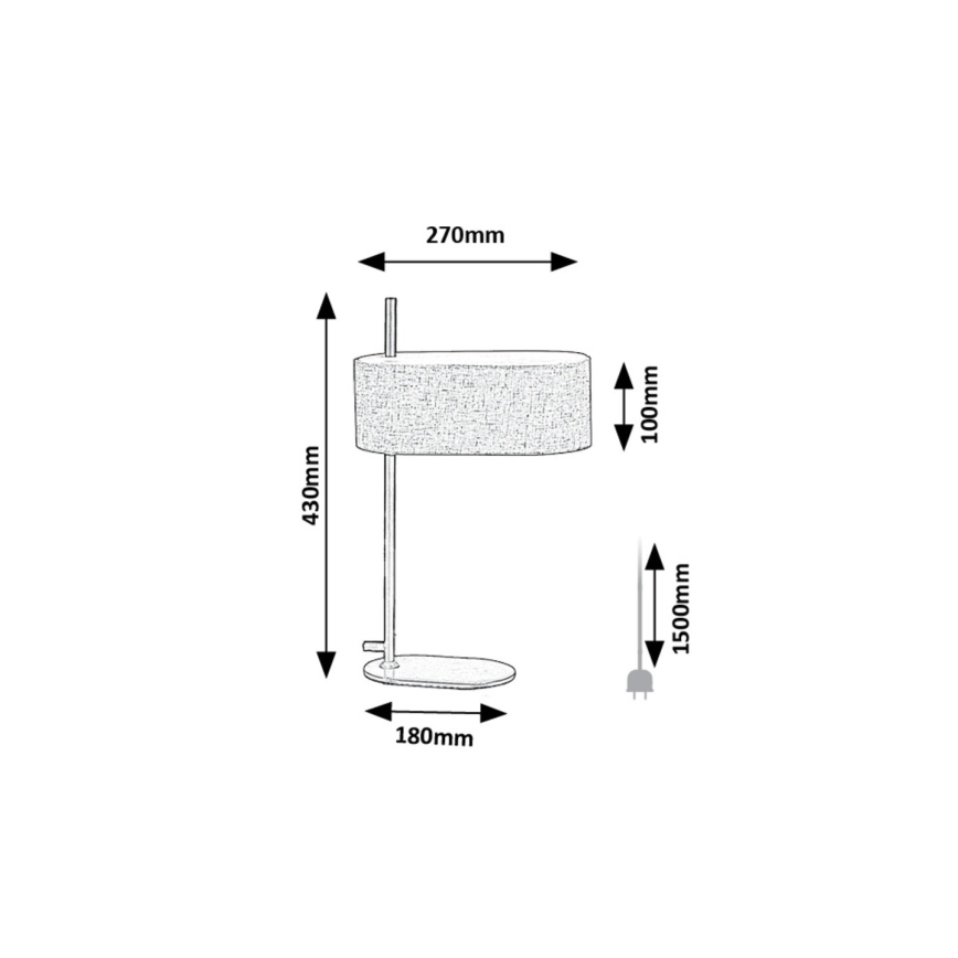 Rabalux - Lampe de table 1xE14/40W/230V