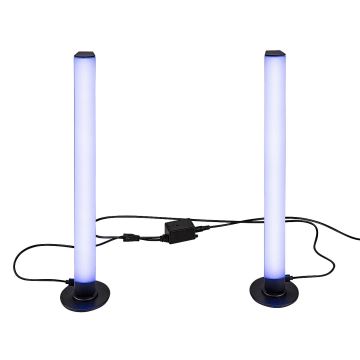 Rabalux - LOT x2 Lampe de table à intensité variable RGB PACO LED/5W/5V + télécommande