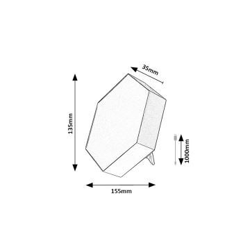 Rabalux - Lampe de table RGB à intensité variable LED/1W/5V + Télécommande