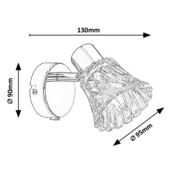 Rabalux - Applique murale 1xE14/40W/230V