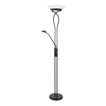 Rabalux - Lampadaire 2xE27/15W+1xG9/40W/230V noir