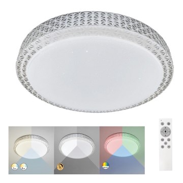 Rabalux - Plafonnier LED RGB à intensité variable LED/40W/230V 3000-6000K + télécommande