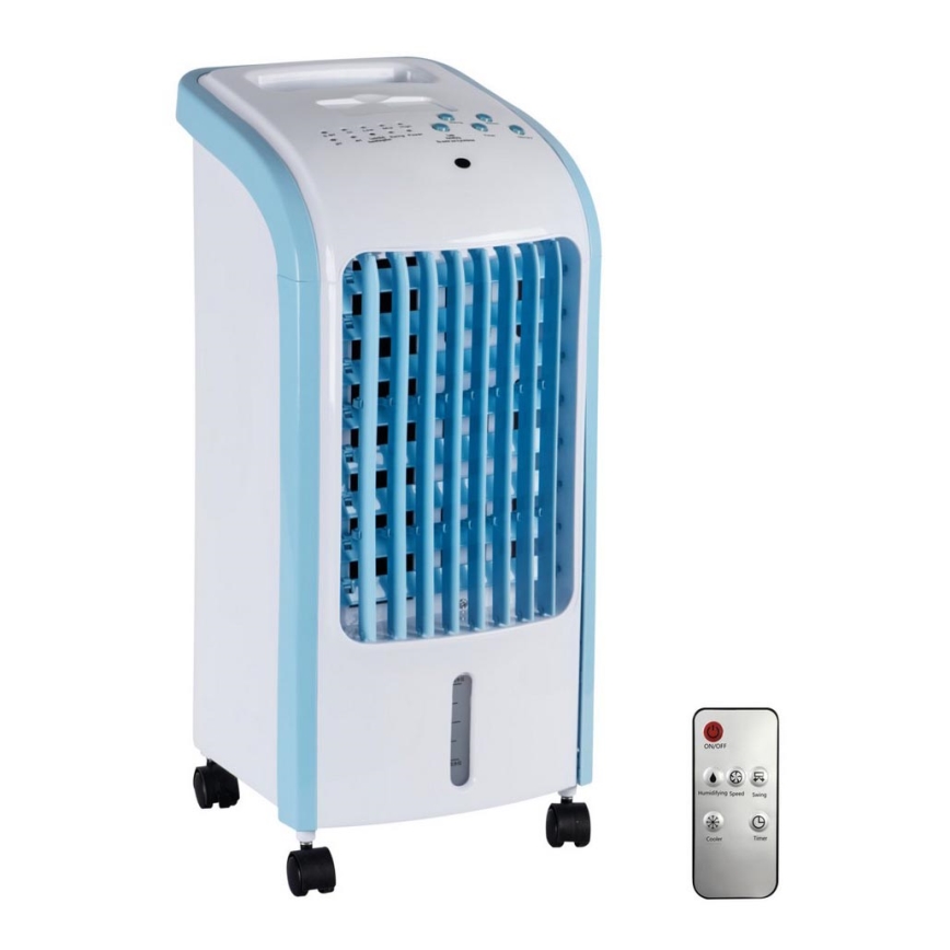 Rafraîchisseur d'air KLOD 80W/230V blanc/bleu + télécommande