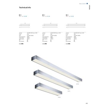 Redo 01-1132 - Éclairage de miroir LED salle de bain HORIZON LED/30W/230V 120 cm IP44