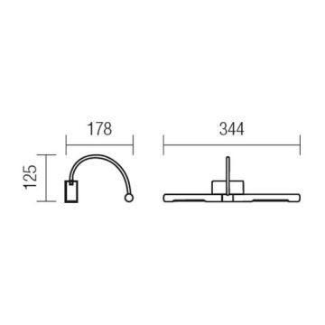 Redo 01-1135 - Applique LED pour tableau KENDO LED/6W/230V 34,4 cm chrome brillant