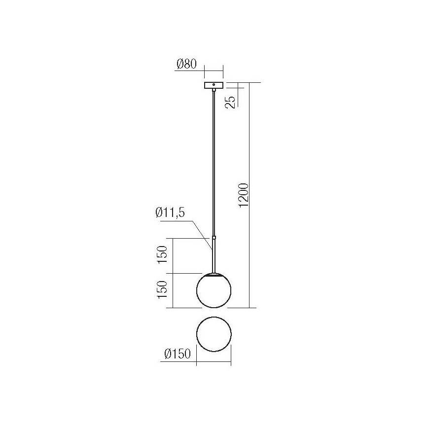 Redo 01-2623 - Suspension filaire NIVA 1xE14/28W/230V