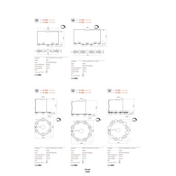 Redo 01-3243 - Suspension filaire à intensité variable SINCLAIR LED/35W/230V CRI 93 IP21 doré