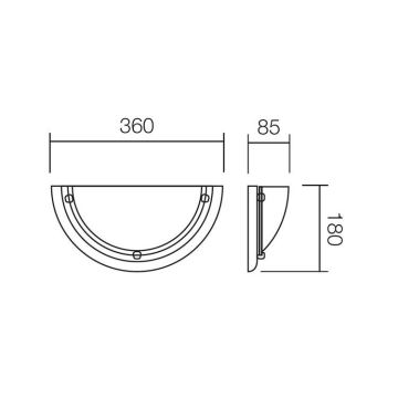 Redo 05-085 - Applique murale COSI 1xE27/42W/230V acajou