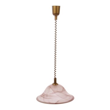 Redo 05-371 - Suspension filaire VIRGINIA 1xE27/42W/230V rose