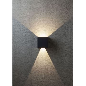 Redo 90173 - Applique murale extérieure VARY 2xLED/6W/230V 3000K IP54 anthracite