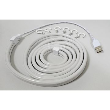 Ruban flexible NEON LED/5V USB 1,8 m blanc