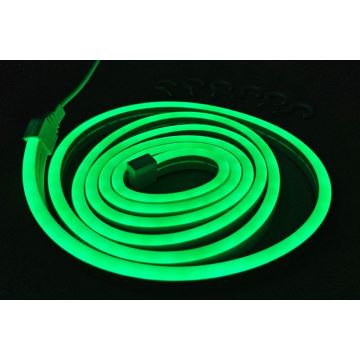 Ruban flexible NEON LED/5V USB 1,8 m vert