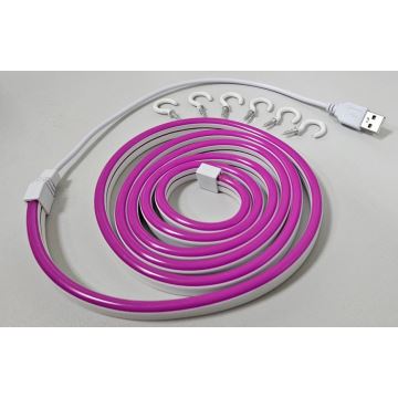 Ruban flexible NEON LED/5V USB 1,8 m violet