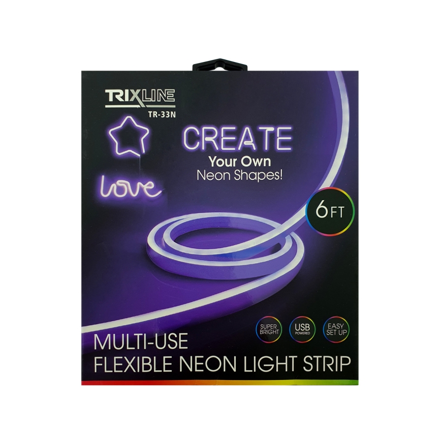 Ruban flexible NEON LED/5V USB 1,8 m violet