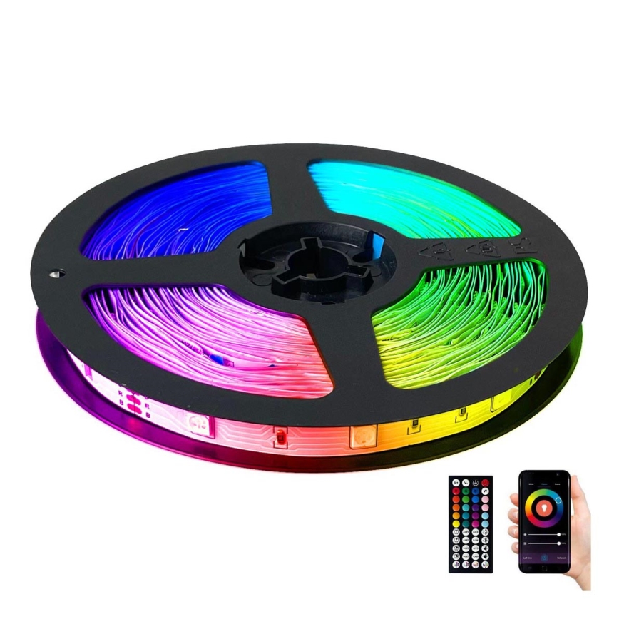 Ruban LED RGB à intensité variable LED/12,5W/230V 5 m + télécommande