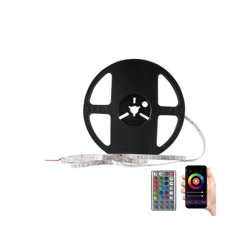 Ruban LED RGB à intensité variable Wi-Fi 5 m LED/48W/230V TUYA + télécommande