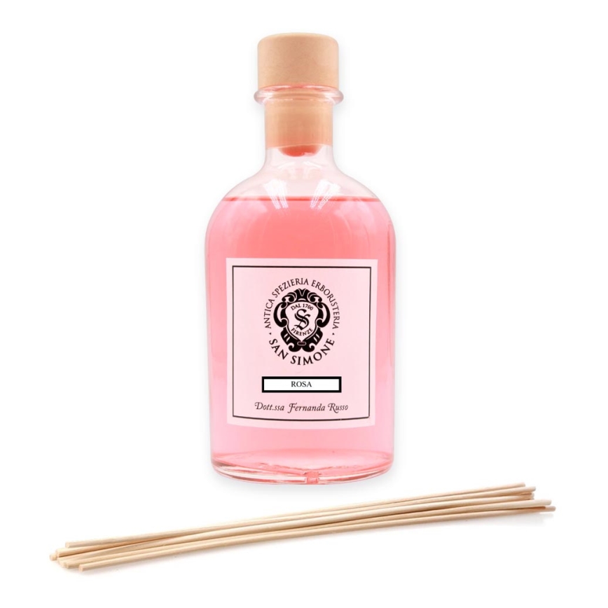 San Simone - Diffuseur de parfum avec bâtonnets ROSA 250 ml